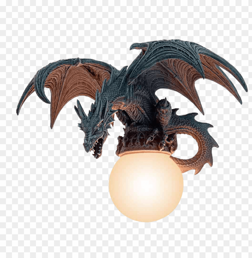 comics and fantasy, dragons, dragon lamp, 