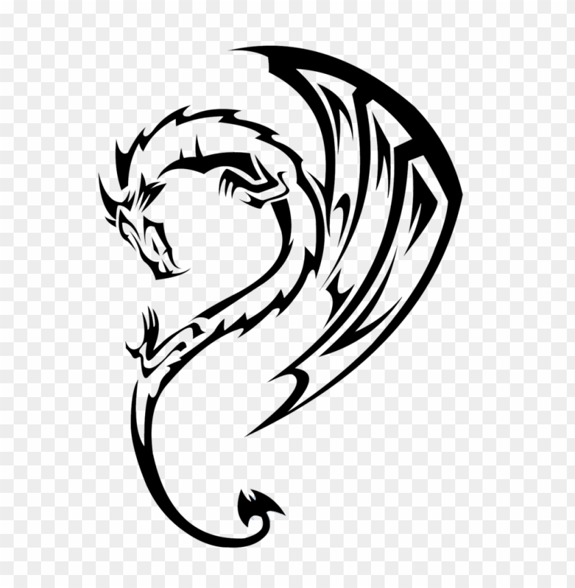Dragon Tattoo Curved PNG Transparent With Clear Background ID 118983 ...