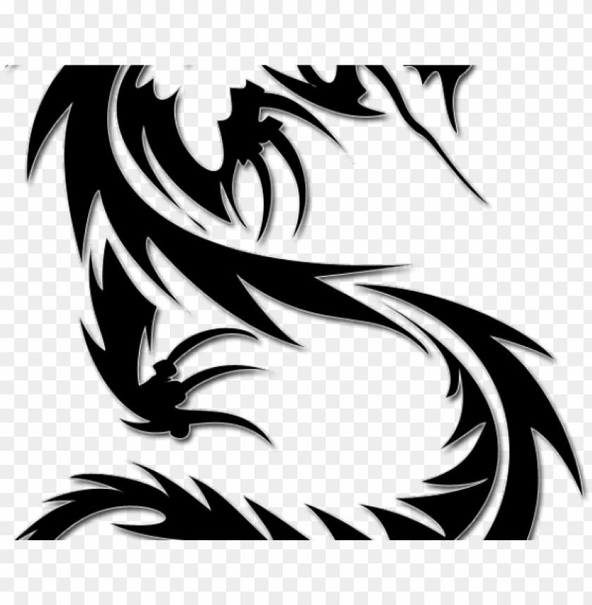 Dragon head tattoo back and white vector illustrations  CanStock