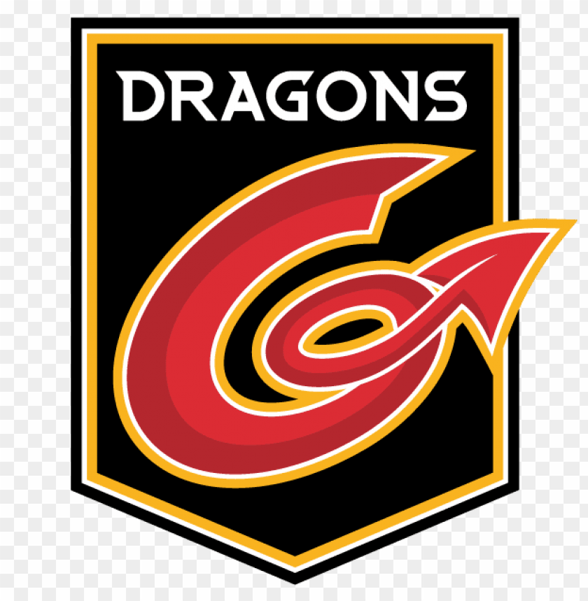 PNG image of dragons rugby logo with a clear background - Image ID 68963