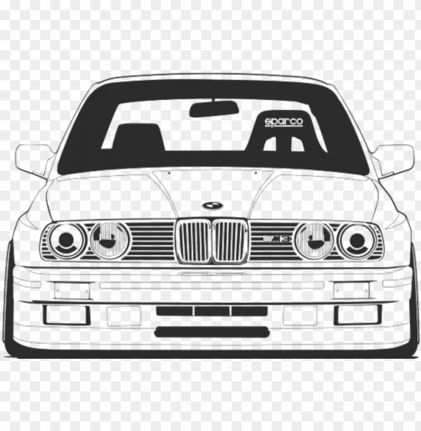 drawn bmw bmw front - bmw e30 front drawi PNG image with transparent background@toppng.com