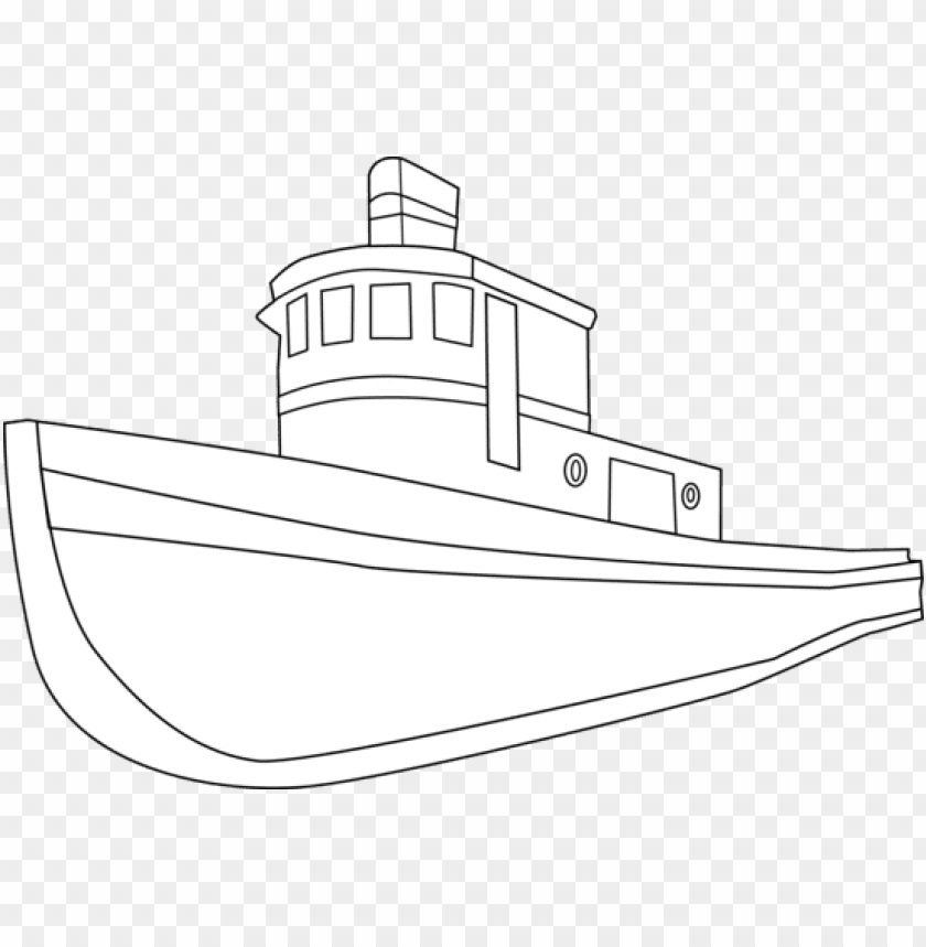 drawn boat cartoon - ship black and white clip art PNG image with  transparent background | TOPpng