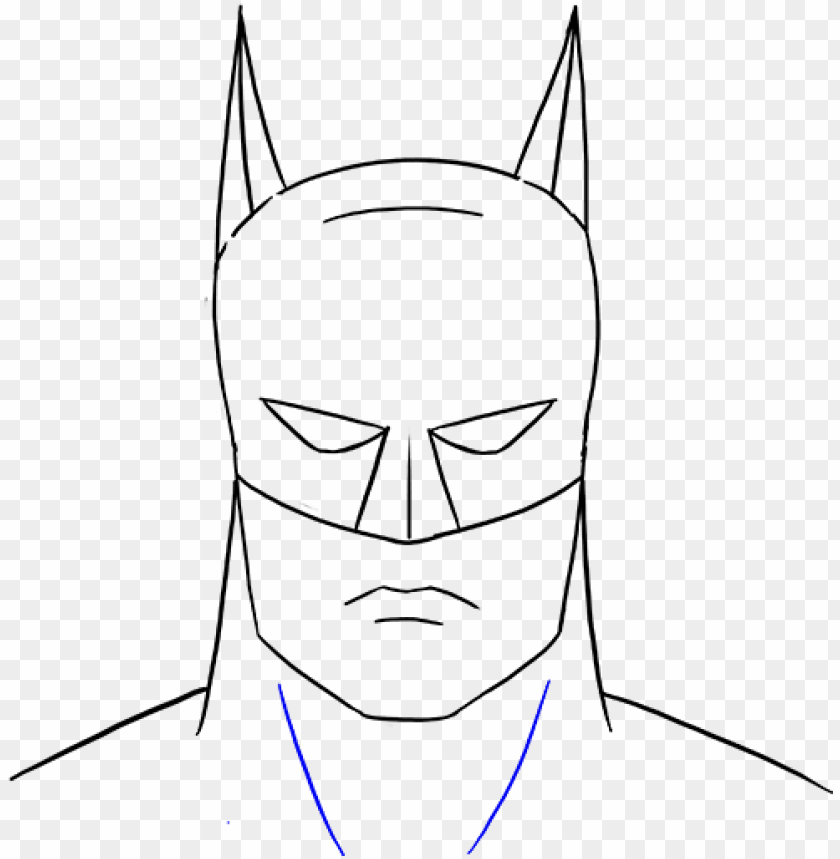 Drawn Face Batman Batman Head Drawing Easy PNG Image With Transparent  Background | TOPpng