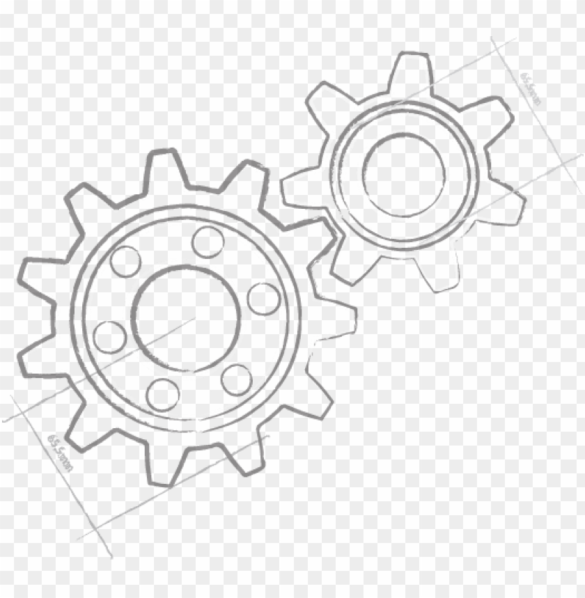 free PNG drawn gears logo - gears drawing easy PNG image with transparent background PNG images transparent