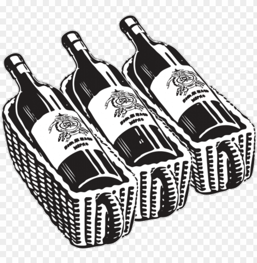 Drawn Liquor Liquor Sketch - Bottle Wine Drawing PNG Image With Transparent Background