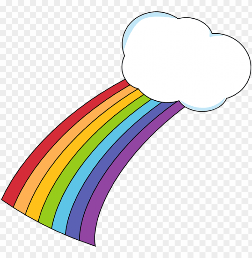 drawn rainbow cloud png rainbow and cloud clipart PNG transparent with Clear Background ID 203822