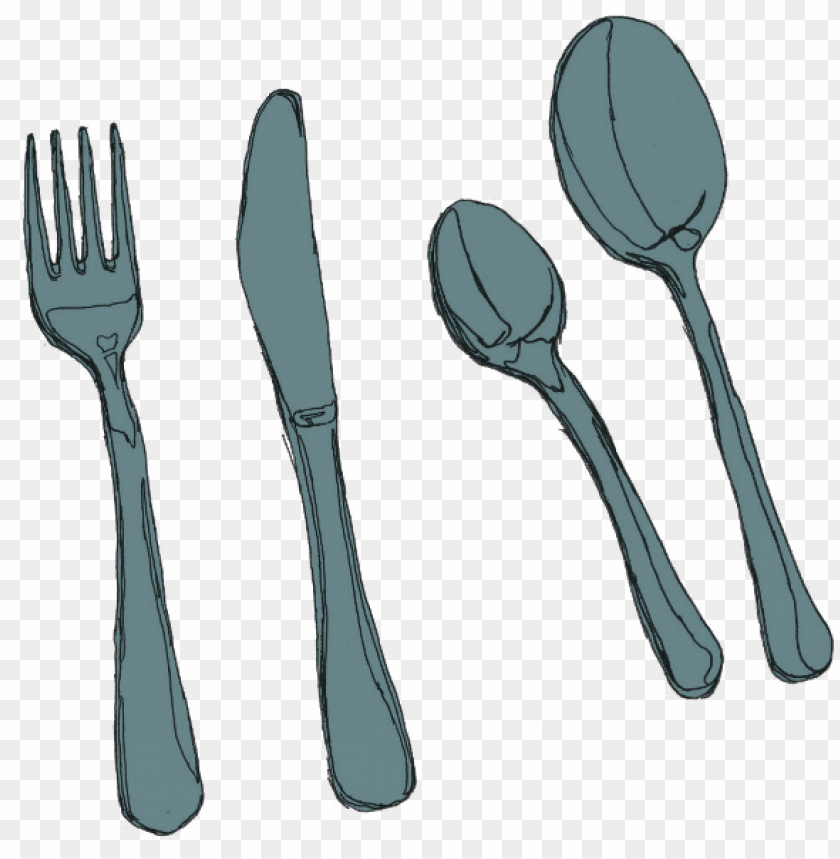 drawn spoon dessert spoon - cutlery, dessert