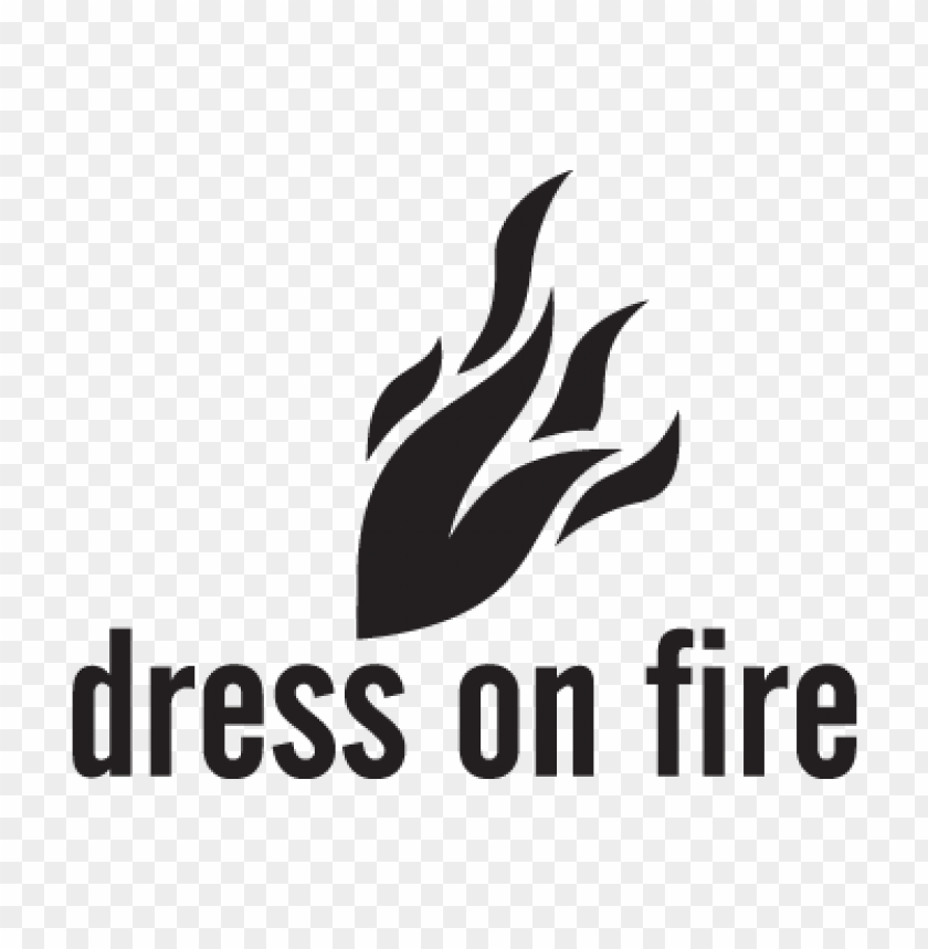  dress on fire logo vector free - 466222