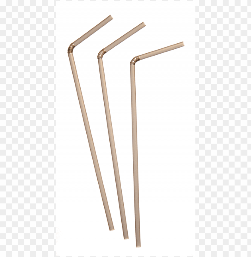Drinking Straw 24cm Gold Drinking Straw PNG Image With Transparent Background