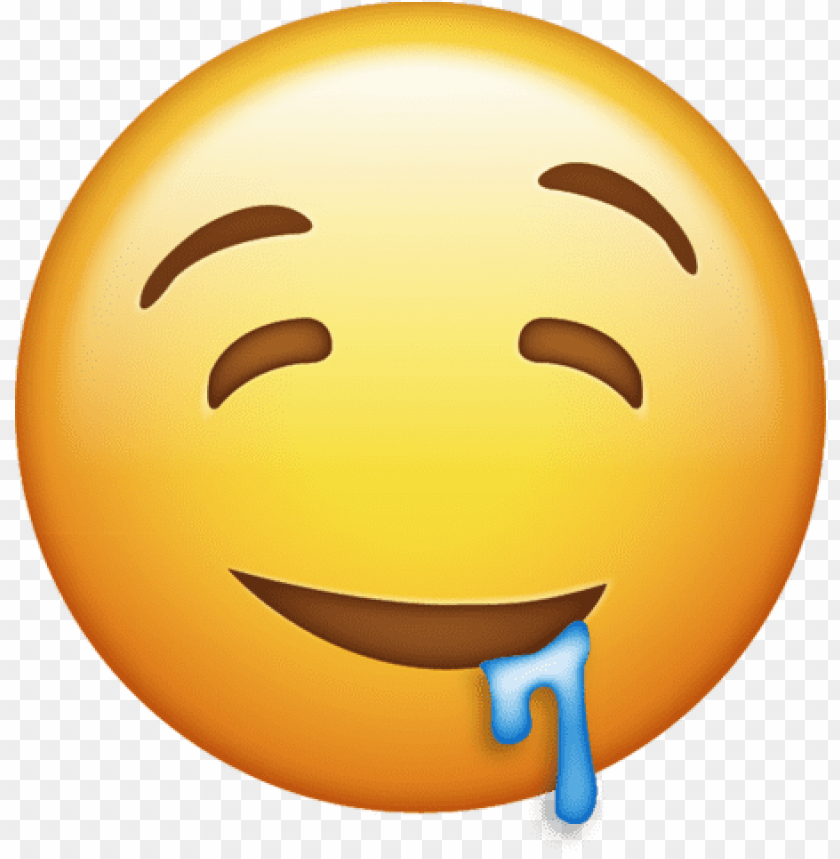 drooling emoji png icon clipart png photo - 35604