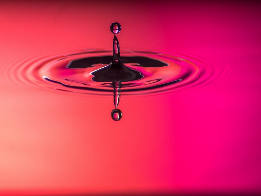 Drop Spray Macro Pink Circles Png - Free PNG Images