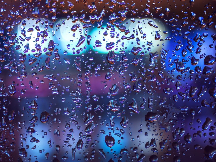 drops, glass, macro, rain, moisture, surface, volume