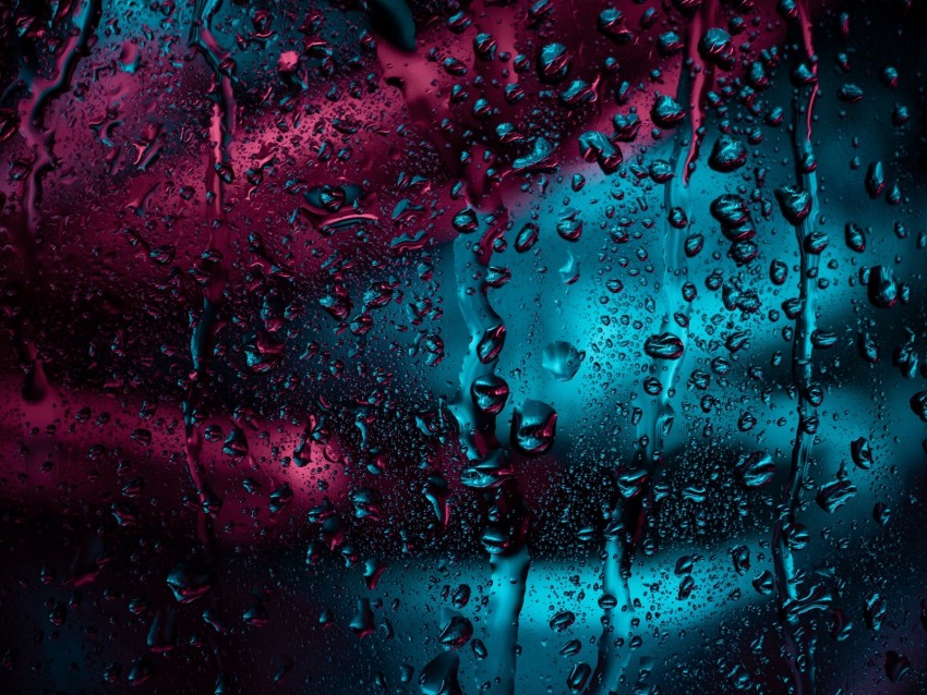 drops, glass, rain, moisture, window, surface, dark