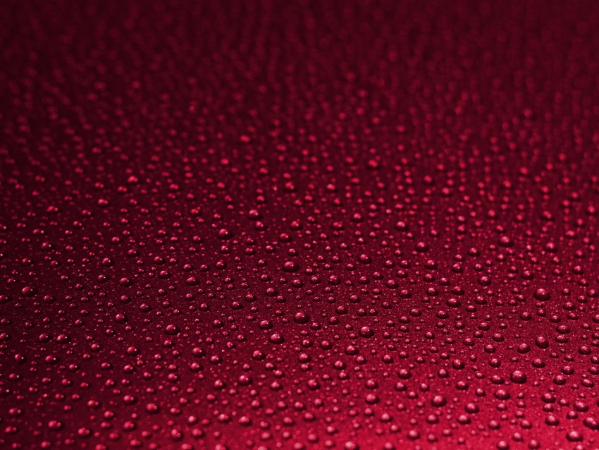 drops, wet, surface, red, macro