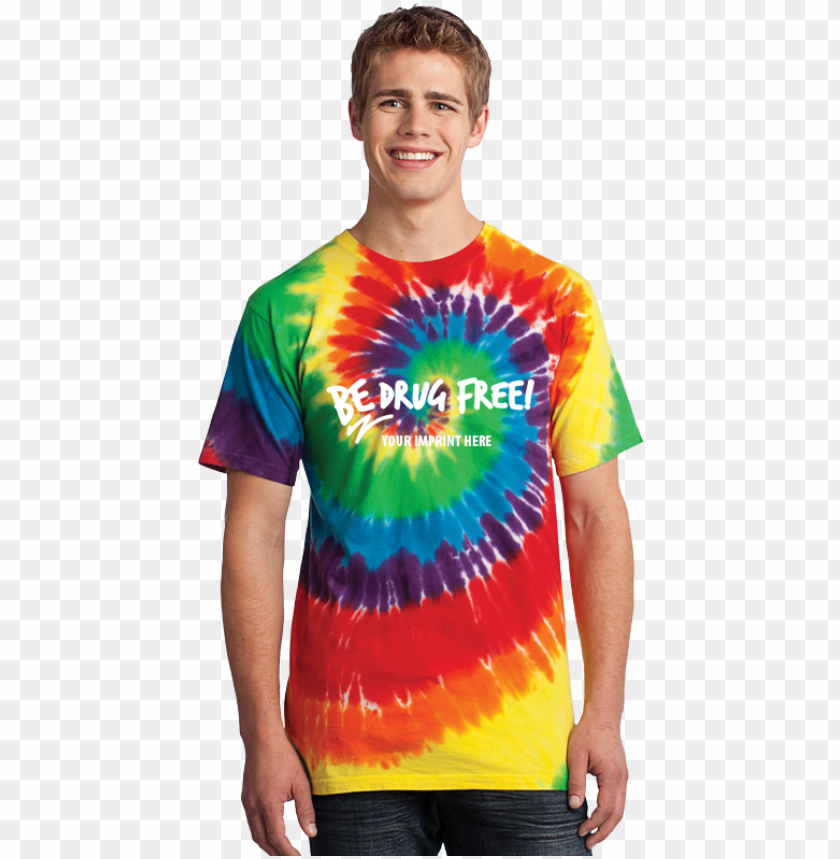Drug Free Tie Dye T Shirt Port Company Tie Dye Png Image With - roblox corporation t shirt others png clipart free