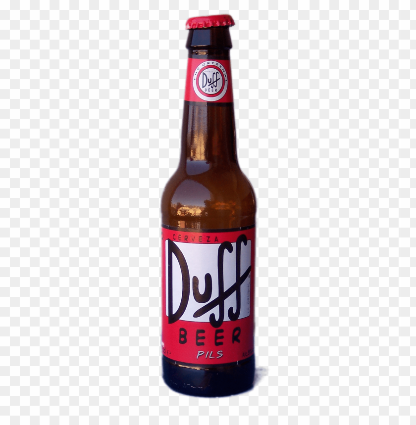 Transparent Background PNG of duff beer bottle - Image ID 22325