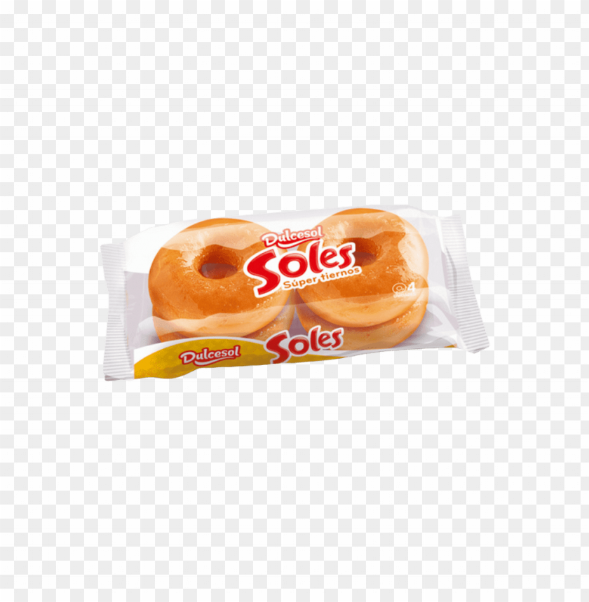 Dulcesol Soles Glazed Donuts Package 4 Units 200 G Potato Chi PNG Image With Transparent Background