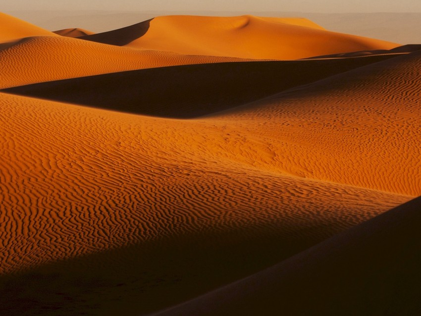 dunes, sand, desert, relief