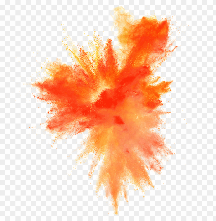 dust polvo explosion explosi - orange smoke bomb PNG image with transparent  background | TOPpng