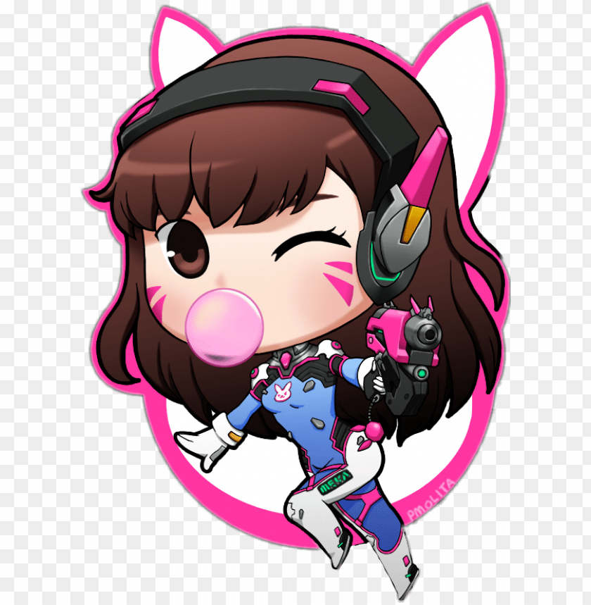 dva overwatch png overwatch d va chibi PNG transparent with Clear Background ID 185525