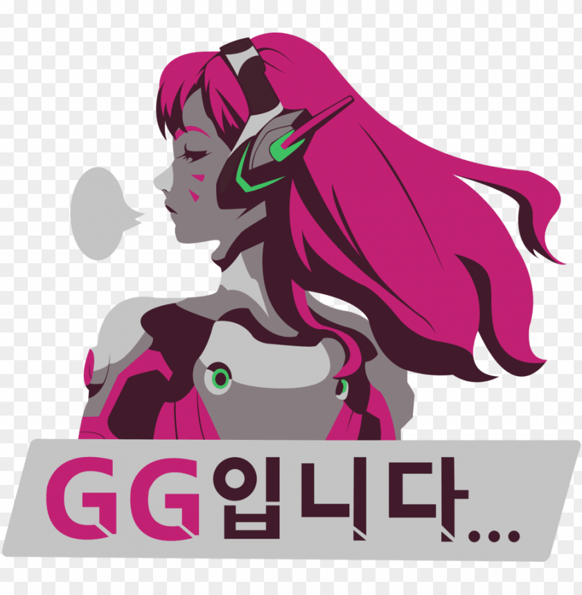 Dva Spray Png - Overwatch Dva Gg Spray Tee Shirt PNG Transparent With Clear Background ID 171165