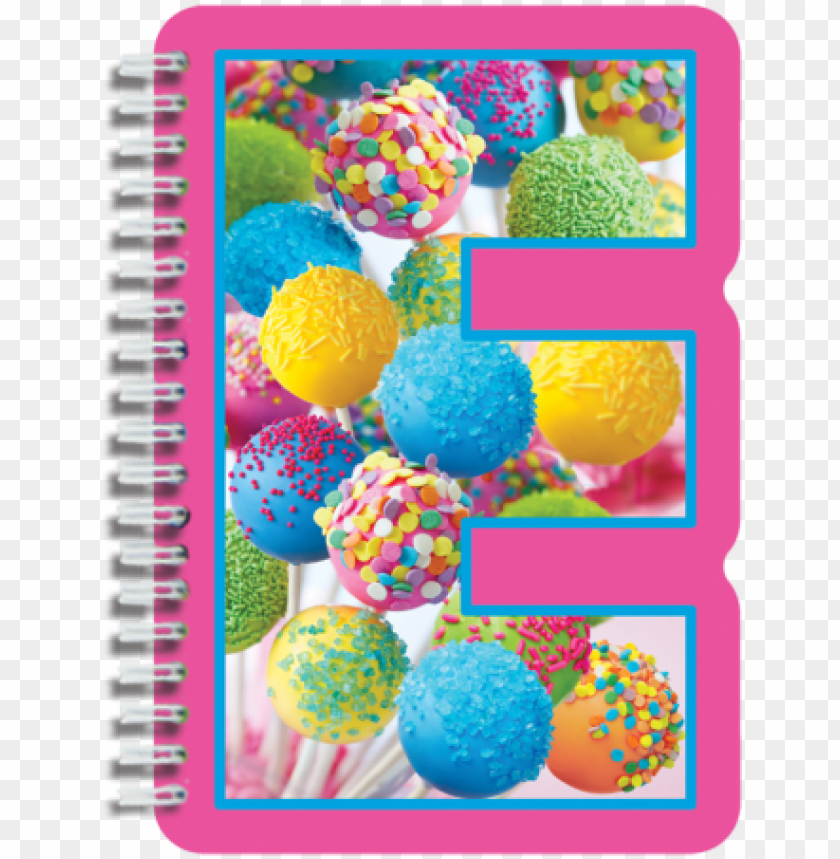 E Initial Notebook - Iscream Letter E Shaped Initial Notebook PNG Image With Transparent Background