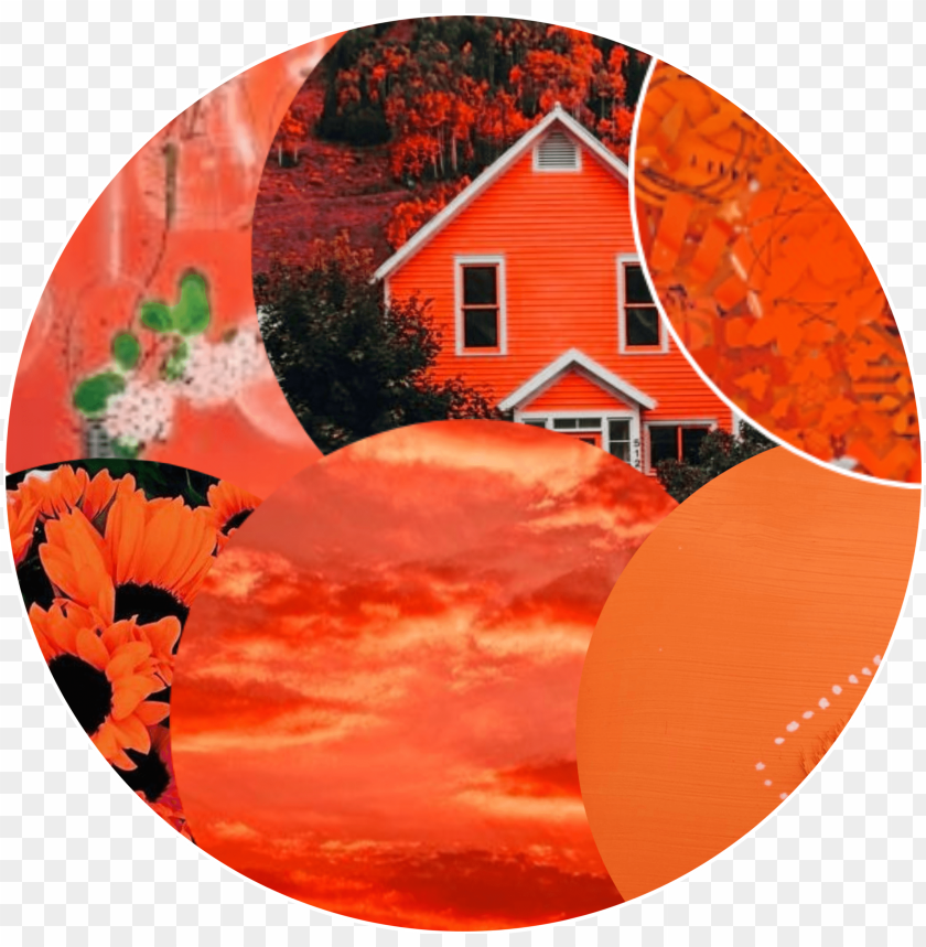 Each Aesthetic Anime Icon Circle Peach Aesthetic - Circle PNG Transparent Background