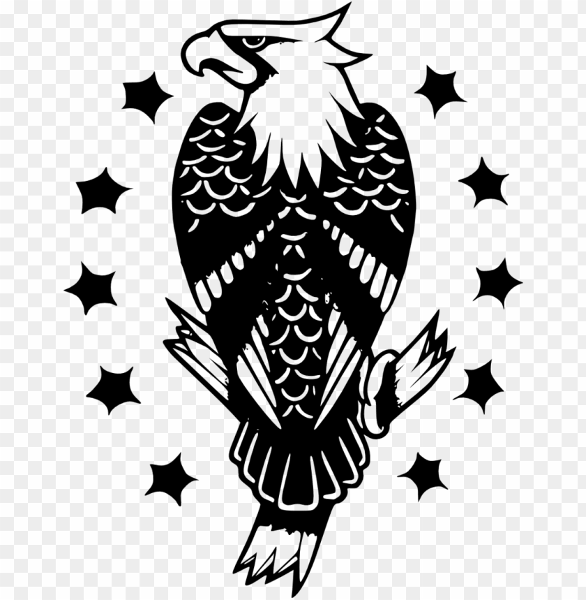 eagle old school tattoo PNG image with transparent background | TOPpng