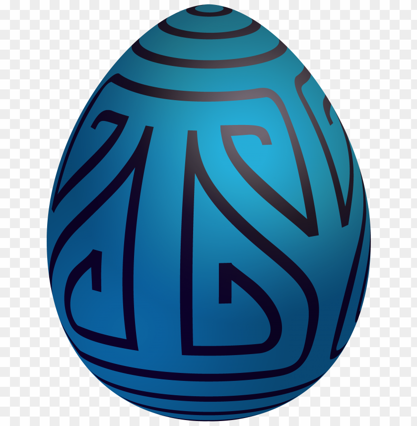 easter blue decorative egg clipart png photo - 31099