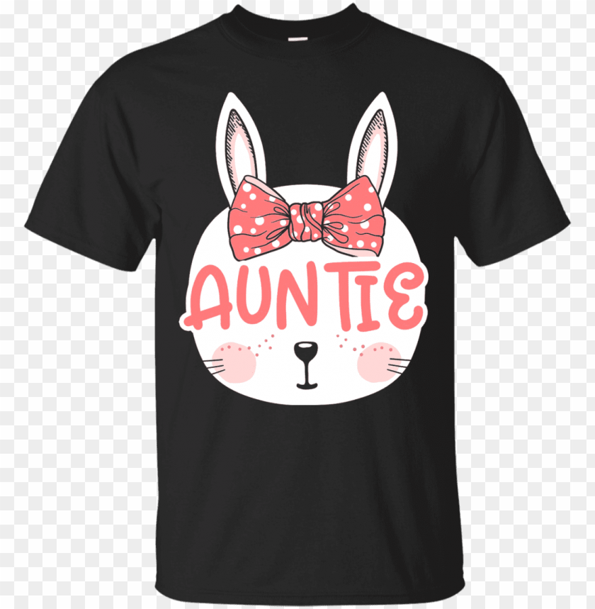 Easter Bunny Auntie Pink Easter Sunday T-shirt - Shirt PNG Transparent With Clear Background ID 395413