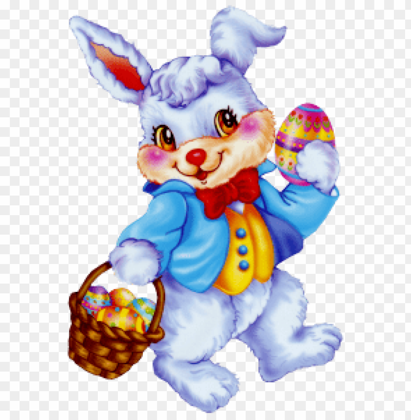 easter bunny with egg basket png images background -  image ID is 50524