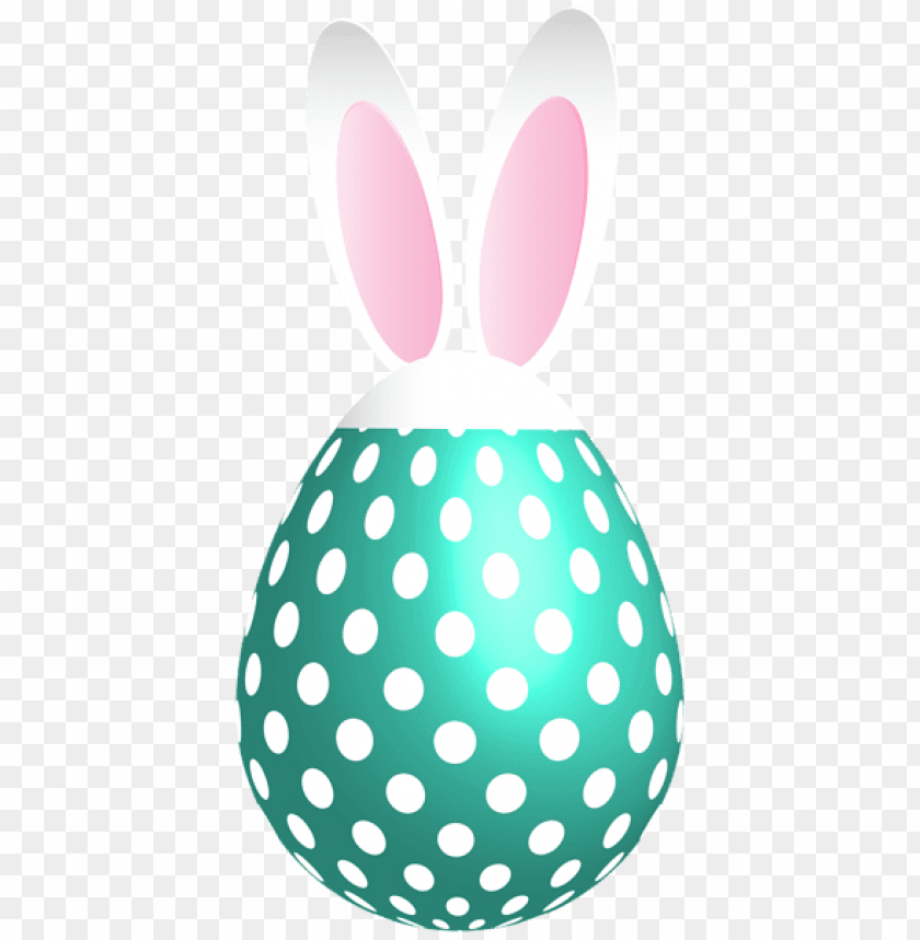 Easter Dotted Bunny Egg Blue Png Images Background -  Image ID Is 49971