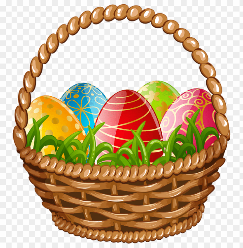 easter egg basket png images background -  image ID is 47712