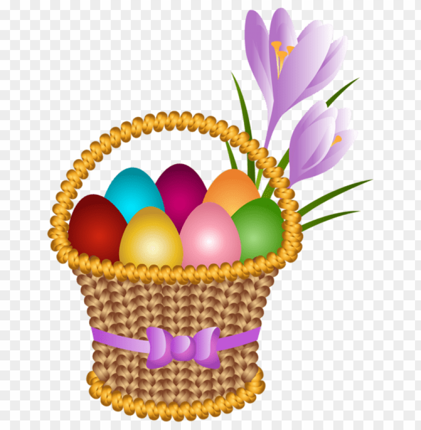 easter egg basket transparent png images background -  image ID is 47669