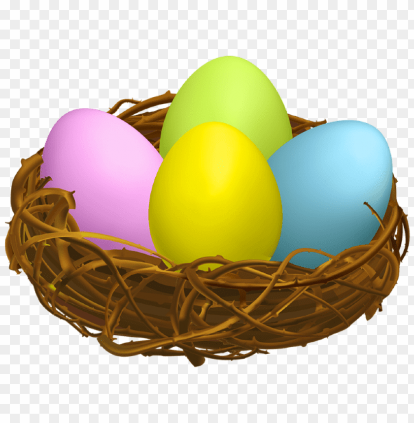 easter egg nest png images background -  image ID is 47607