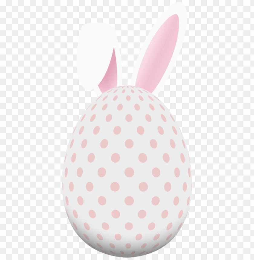 Easter Egg With Bunny Ears Png Images Background -  Image ID Is 49992