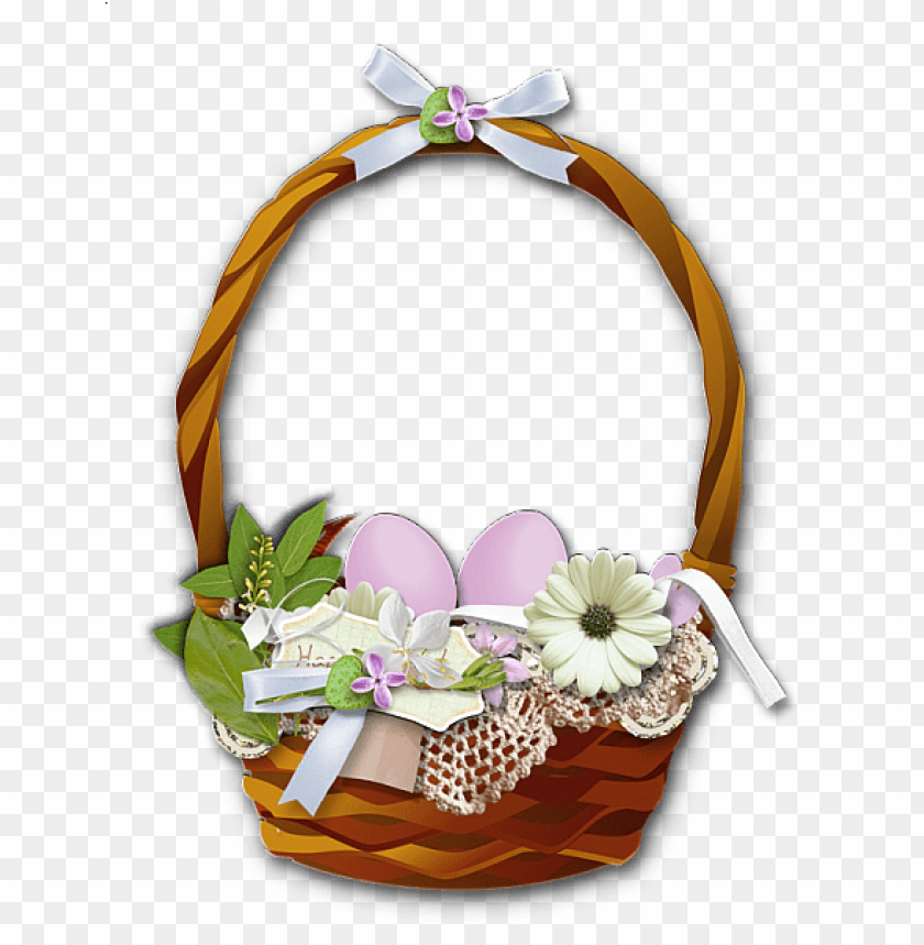 easter flower basket png images background -  image ID is 48034