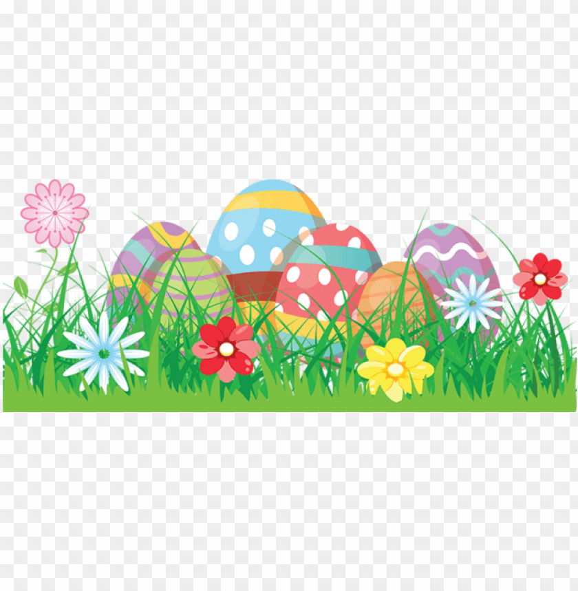 easter eggs in grass, easter border, happy easter, colorful border, easter, easter bunny