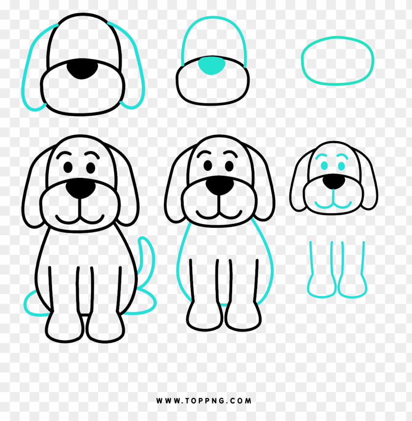 easy drawing dog - Image ID 474244