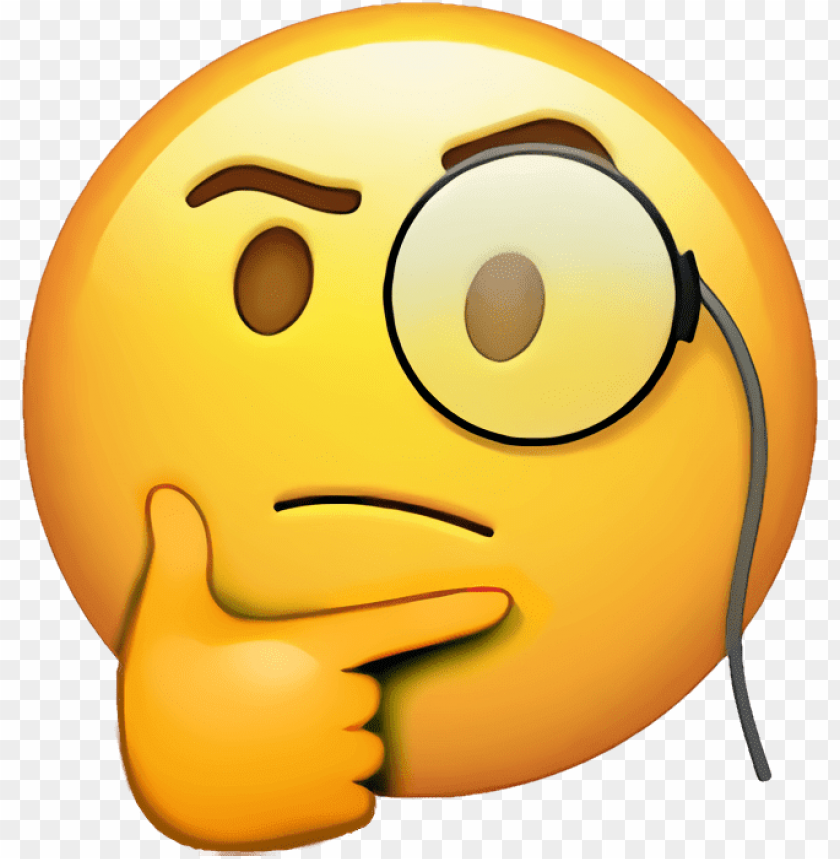 Memes Thinking Sticker - Meme Thinking Face Png, Transparent Png ,  Transparent Png Image - PNGitem