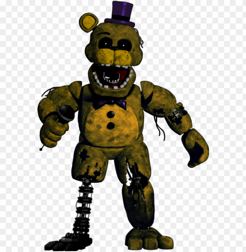 Withered Freddy Render png