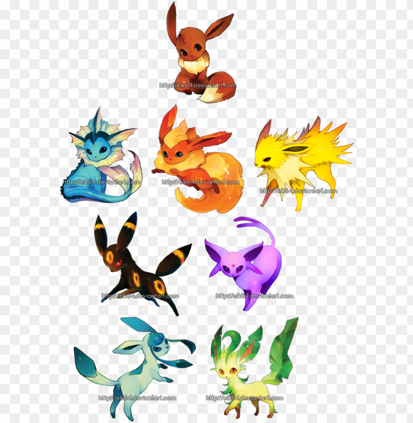 Eeveelutions Drawing Leafeon - Eevee PNG Image With Transparent Background