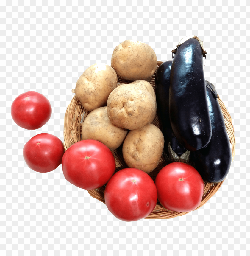 Download eggplant tomato potato png images background@toppng.com