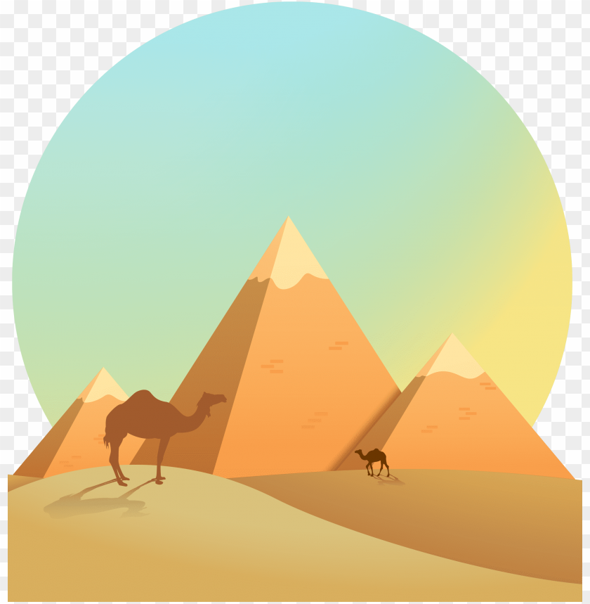 free PNG egyptian pyramids ancient illustration - ancient egypt pyramids cartoo PNG image with transparent background PNG images transparent