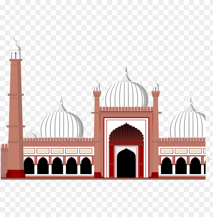 eid islam masjid mosque cartoon illustratio vector PNG image with transparent background@toppng.com