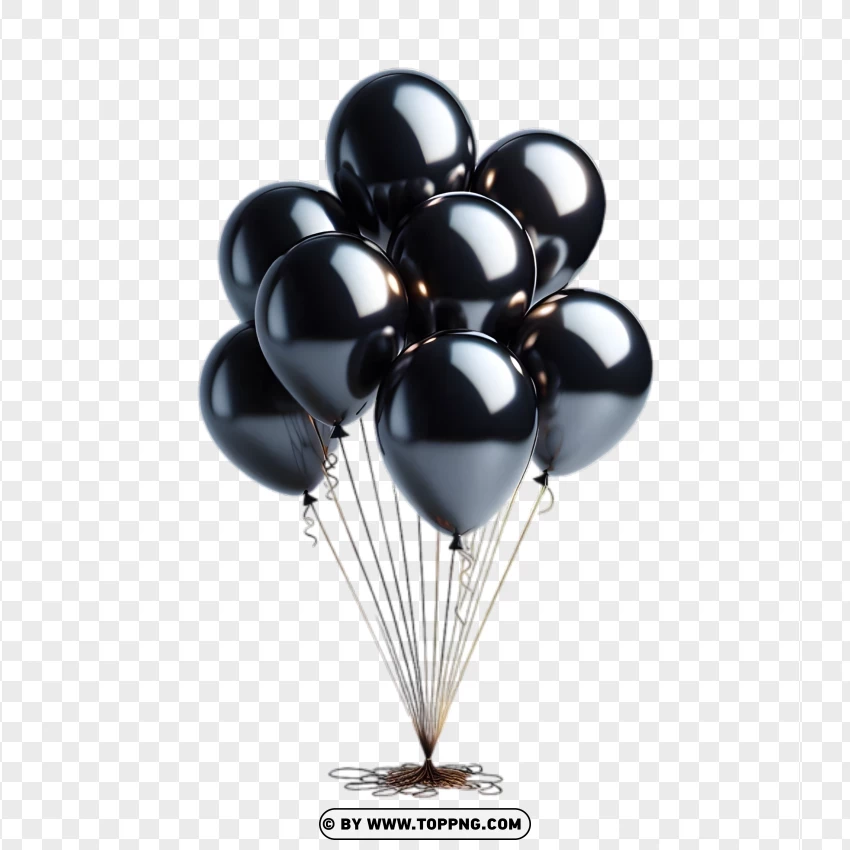 Black balloons,
Golden strings,
Elegant balloons,
Shiny balloons,
Reflective surface,
Sophisticated decoration,
Party decor