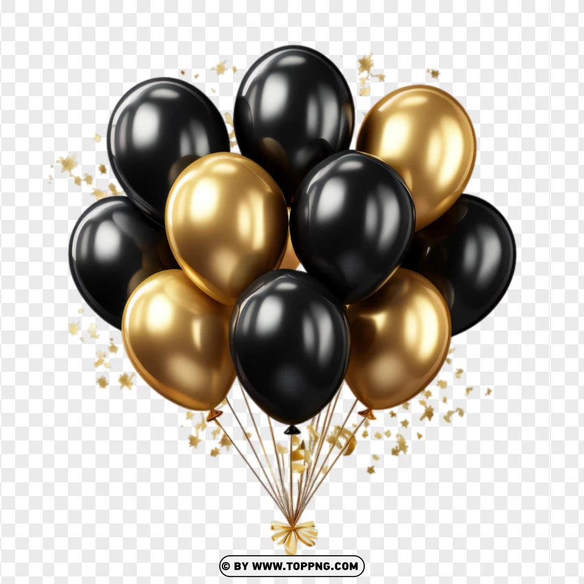 Elegant Cluster Of Balloons Photo PNG Transparent Background