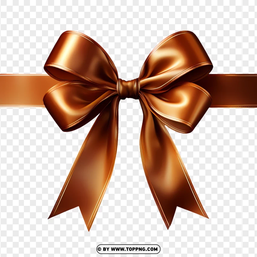 Elegant Gold Bow For Gift Wrapping PNG Transparent Background