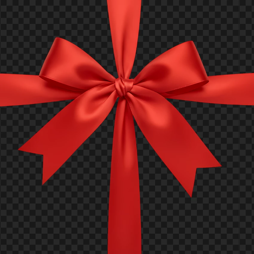 Hd Red Ribbon For Gift Wrapping PNG Transparent Background