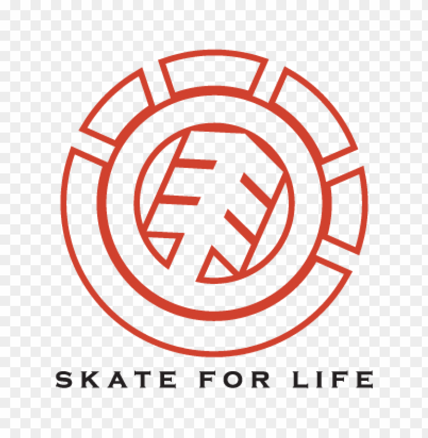  element skate for life logo vector free - 466123